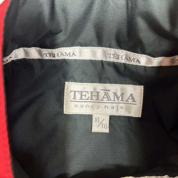 Tehama Nancy Haley Women Jacket Red Black Full Zip Embroidered Cessna Lined XL - Picture 6 of 10